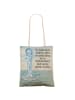 Mr. & Mrs. Panda shopping bag Anker Blau Design mit Spruch in Weiß