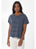 Organication T-Shirt "WOR13341" in Navy/Cremeweiß