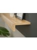 Furn.Design Schreibtischkombination 4-teilig grau matt, Eiche Wotan 213 cm, Büromöbel Set