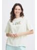 Fransa T-shirt FRKOKO Oversize fit in Blanc de Blanc mix