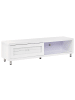 Beliani TV-Schrank PEMBORKE in Weiß - (W) 158 x (H) 43 x (L) 39 cm