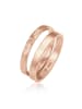 Elli Ring 925 Sterling Silber Ring Set in Rosegold