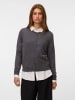 Vero Moda Strickjacke in Dark Grey Melange