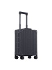 Aleon Business 4-Rollen Kabinentrolley Aluminium 50 cm Laptopfach schwarz