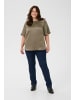 KAFFE curve Kurzarm-Bluse KCdina Regular fit in Morel