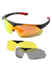 YEAZ SUNUP set magnet-sport-sonnenbrille in mattschwarz