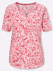 Sieh an! Kurzarmshirt in puder-flamingo-bedruckt
