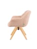 DUBI Möbel 2er-Set: Drehstuhl Mika-Nele in Rosa - (B)65 x (H)81 x  (T)66 cm