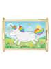 Mr. & Mrs. Panda tablett aus holz Einhorn Happy Design ohne Spruch in Weiß