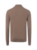 Roy Robson Strick-Poloshirt in taupe - 0001