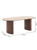 ebuy24 Esstisch Minamata Grau 100 x 210 cm