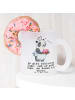 Mr. & Mrs. Panda Tee Tasse Panda Backen mit Spruch in Transparent