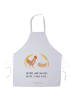 Mr. & Mrs. Panda Kochschürze Huhn Stolz mit Spruch in Weiß