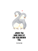 Mr. & Mrs. Panda Trinkflasche Pinguine Kuscheln mit Spruch in Weiß