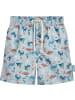 Playshoes Kinder-Badeshort "Beach-Short Dino allover" in Blau