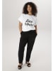 Aniston PLUS T-Shirt in weiß-schwarz