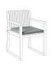 Beliani Auflagen SASSARI PREMIUM in Grau - (W) 46 x (H) 5 x (L) 46 cm