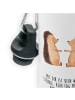 Mr. & Mrs. Panda Alu Trinkflasche Igel Liebe mit Spruch in Weiß