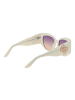 Guess Frauen Sonnenbrille Katzenauge Weiß