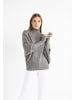 RISA Strick Pullover in Grau Melange