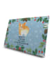 Mr. & Mrs. Panda Adventskalender Corgi Po mit Spruch in Eisblau