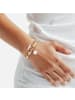 Lulu & Jane Armband aus Metall-Legierung mit Süßwasser-Zuchtperle in gelbgold