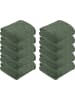 REDBEST Fleece, Microfaser Wohndecke 10er-Pack in salbei
