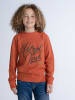 Petrol Industries Sweater mit Aufdruck Wheaton in Orange