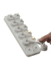 Adilina 12x LED Teelichter mit Ladestation wiederaufladbar in weiß