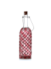 MARELIDA LED Flasche mit Mosaiksteinen H: 29,5cm in rosa