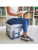 relaxdays Sitzhocker London in Weiß - (B)38 x (H)38 x (T)38 cm