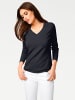 Heine V-Ausschnitt-Pullover in marine