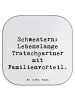 Mr. & Mrs. Panda Untersetzer Spruch Schwestern Tratschpartner mi... in Weiß