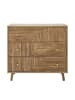 CALICOSY Kommode EDEN in Helles Holz - (W) 80  x (H) 75  x (L) 40  cm