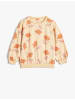 KOTON Sweatshirt in Beige Gemustert