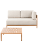 Beliani Sitzgruppe SAMPIERI in Braun/Beige