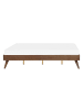 Beliani 2-tlg Doppelbett BERRIC in Braun