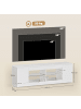 HOMCOM TV Schrank-140L x 35B x 42,5H cm-Weiß
