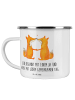Mr. & Mrs. Panda Blechtasse Hochzeit Liebe mit Spruch in Transparent
