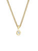 Elli DIAMONDS  Halskette 925 Sterling Silber Kreis in Gold