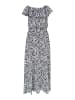 IZIA Damen Maxikleid Mit Print in Schwarz