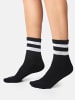 Nur Die  Sportsocken Kurzsocken in schwarz/grau