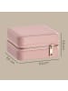 SONGMICS Schmuckkasten Gisella in Rosa - (B)11.4 x (H)5.5 x (T)11.4 cm