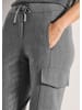 MADELEINE Cargo-Jerseyhose mit Kordelzug in bleigrau / melange
