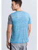 erima 5-C T-Shirt in oriental blue melange/grau melange/weiss