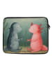 Mr. & Mrs. Panda Laptop Hülle Axolotl Liebe Design ohne Spruch in Weiß