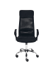 Beliani Bürostuhl PIONEER II in Schwarz/Silber - (W) 63 x (H) 118 x (L) 63 cm
