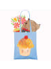 Mr. & Mrs. Panda Shopping Tasche Cupcake ohne Spruch in Sky Blue