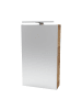 Fackelmann LED-Spiegelschrank SBC in hellbraun-40(B)x68(H)x15,3(T)cm