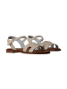 Oh! my Sandals Flache Ledersandalen Grau